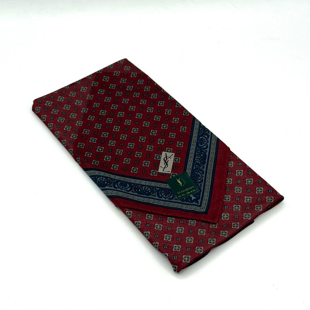 Vintage YSL Scarf / Handkerchief - New In Box! Late 80’s - Early 90’s